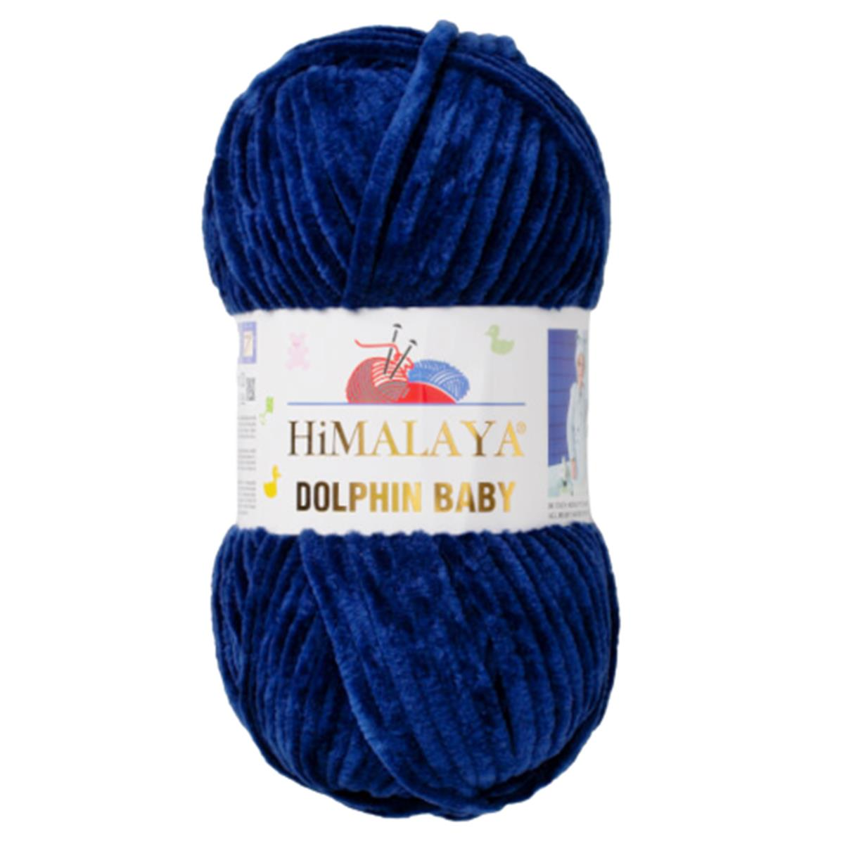 Himalaya Dolphin Baby Kadife İp El Örgü Yünü 80321 Lacivert