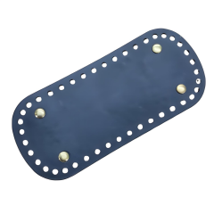 Rivetli Deri Çanta Tabanı Oval 18*18 cm