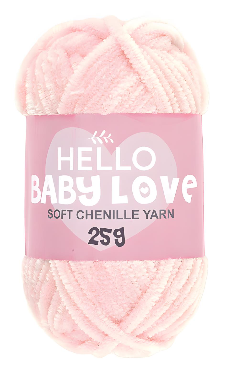 Hello Baby Love Şönil Kadife Punch İpliği 25 gr 205 Açık Pembe