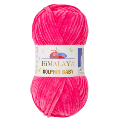 Himalaya Dolphin Baby Kadife İp El Örgü Yünü 80324 Fuşya