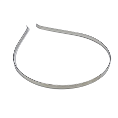 Düz Boş Taç Metal Süslenmemiş 5 mm Gümüş