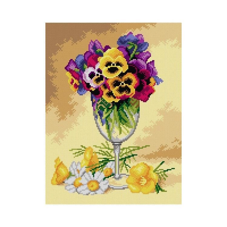 Orchidea Baskılı Goblen Çiçekler 3187 30*40 cm