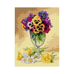 Orchidea Baskılı Goblen Çiçekler 3187 30*40 cm