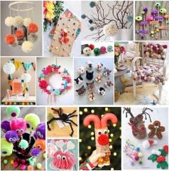 PonPon PomPom Aleti Makinesi 4 lü SET