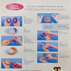 PonPon PomPom Aleti Makinesi 4 lü SET