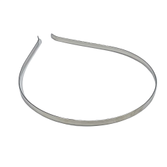 Düz Boş Taç Metal Süslenmemiş 5 mm Gümüş