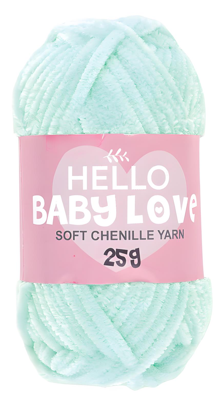 Hello Baby Love Şönil Kadife Punch İpliği 25 gr 211 Su Yeşili
