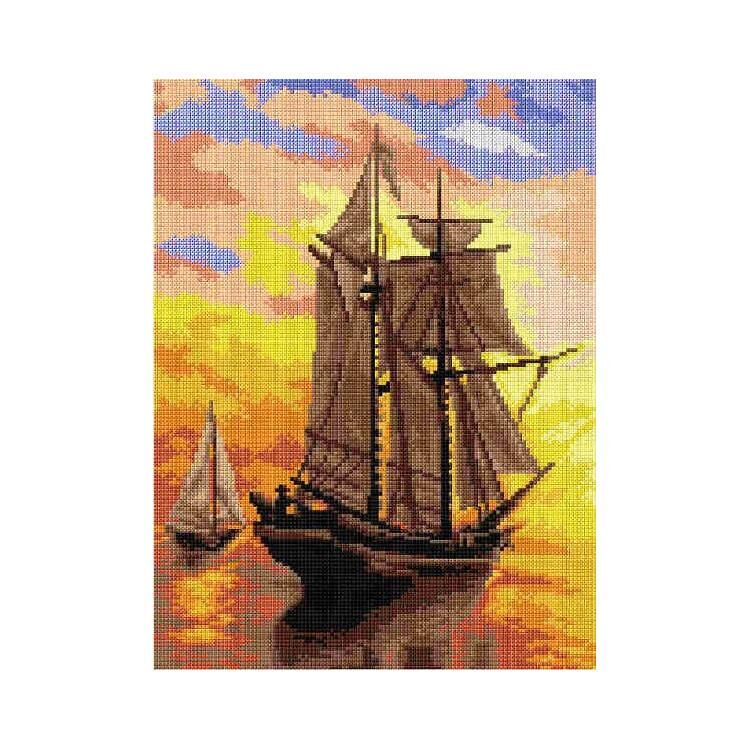 Orchidea Baskılı Goblen Yelkenli 2849 30*40 cm