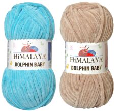 Himalaya Dolphin Baby Kadife İp El Örgü Yünü