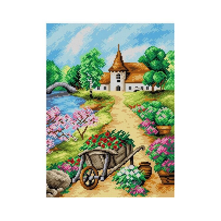 Orchidea Baskılı Goblen Çiçek Bahçesi 2304 30*40 cm