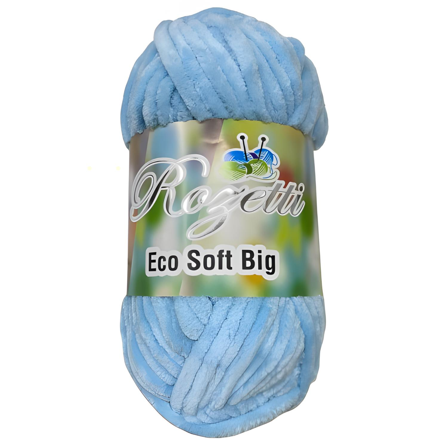 Rozetti Eco Soft Kadife El Örgü İpliği 200 gr Mavi