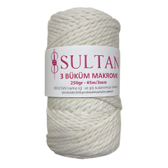 Sultan 3 Büklüm Makrome İpi 250 gr