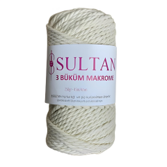 Sultan 3 Büklüm Makrome İpi 250 gr
