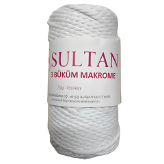Sultan 3 Büklüm Makrome İpi 250 gr