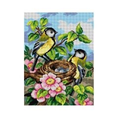 Orchidea Baskılı Goblen Kuş Yuvası 2656 30*40 cm