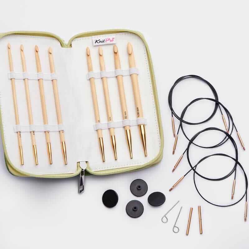 KnitPro Bambu Tunus İşi Misinalı Tığ Seti 22554