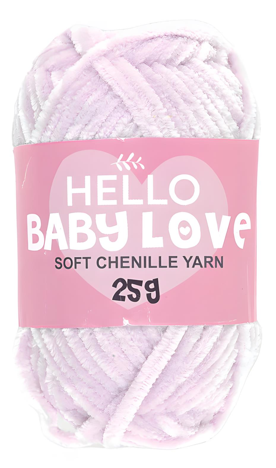 Hello Baby Love Şönil Kadife Punch İpliği 25 gr 217 Açık Lila