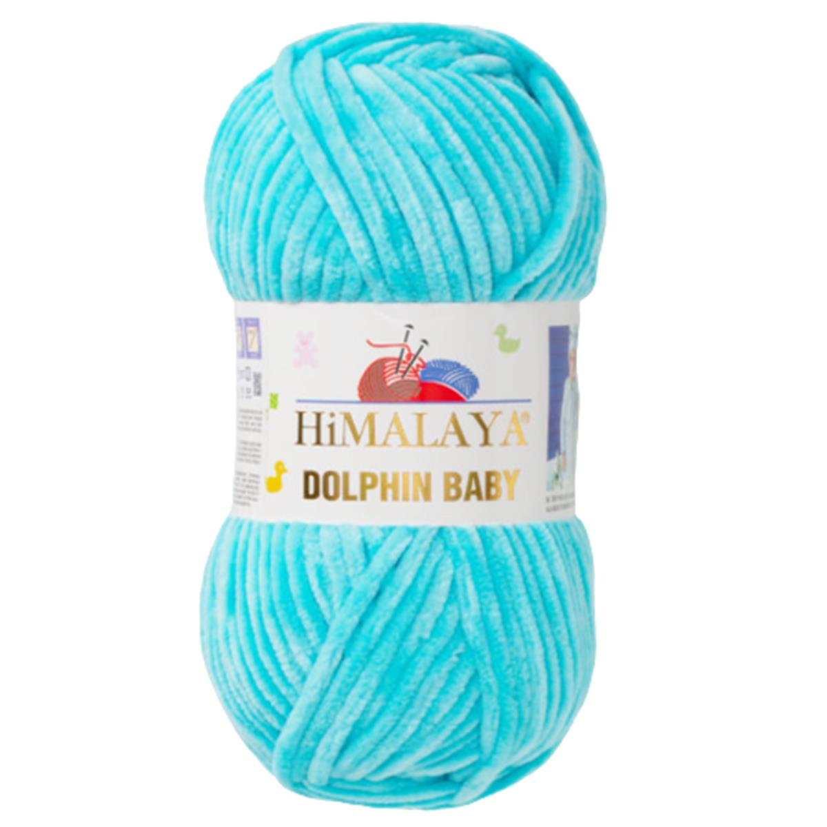 Himalaya Dolphin Baby Kadife İp El Örgü Yünü 80335 Turkuaz