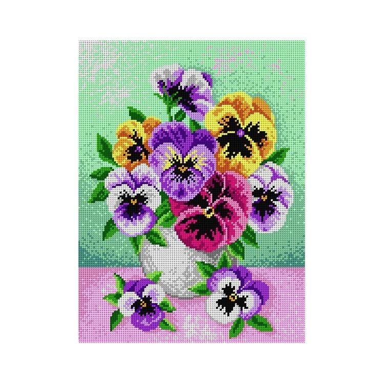 Orchidea Baskılı Goblen Menekşe 1767 30*40 cm