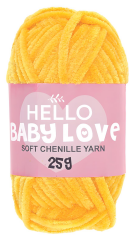 Hello Baby Love Şönil Kadife Punch İpliği 25 gr 221 Sarı