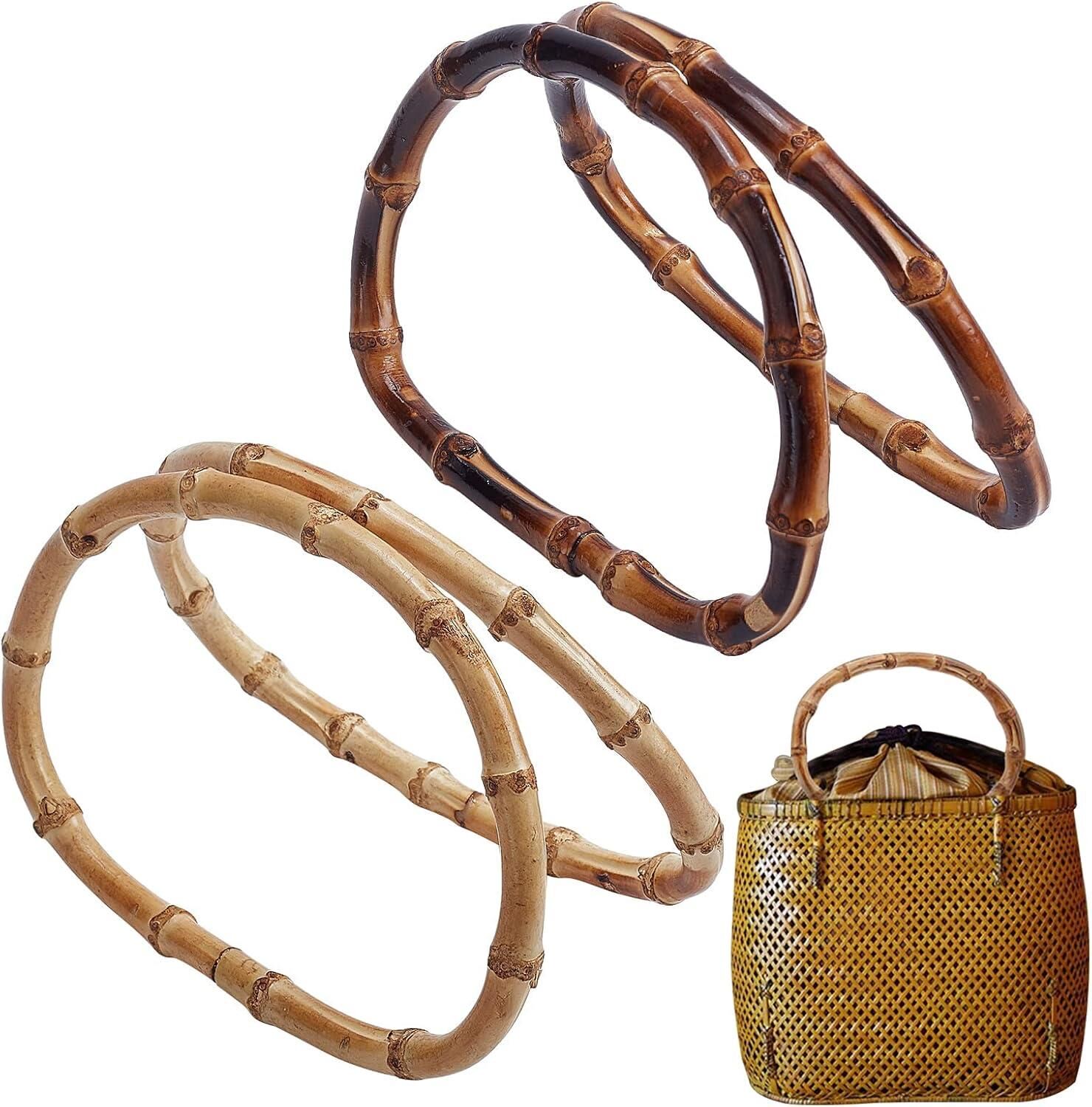 Elegant Bambu Çanta Sapı D  Model 15 cm DK4