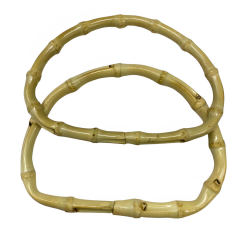 Elegant Bambu Çanta Sapı D  Model 15 cm DK4