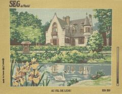 Seg Baskılı Goblen 929 398 Au Fil De L'eau 45x60cm Tablo Pano Sadece Goblen Kumaşı A KALİTE