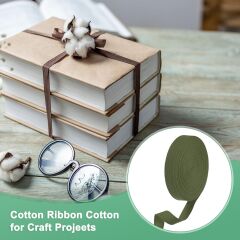 Şık Cotton Koton Katlı Biye 2 cm 25 mt 10 Sarı