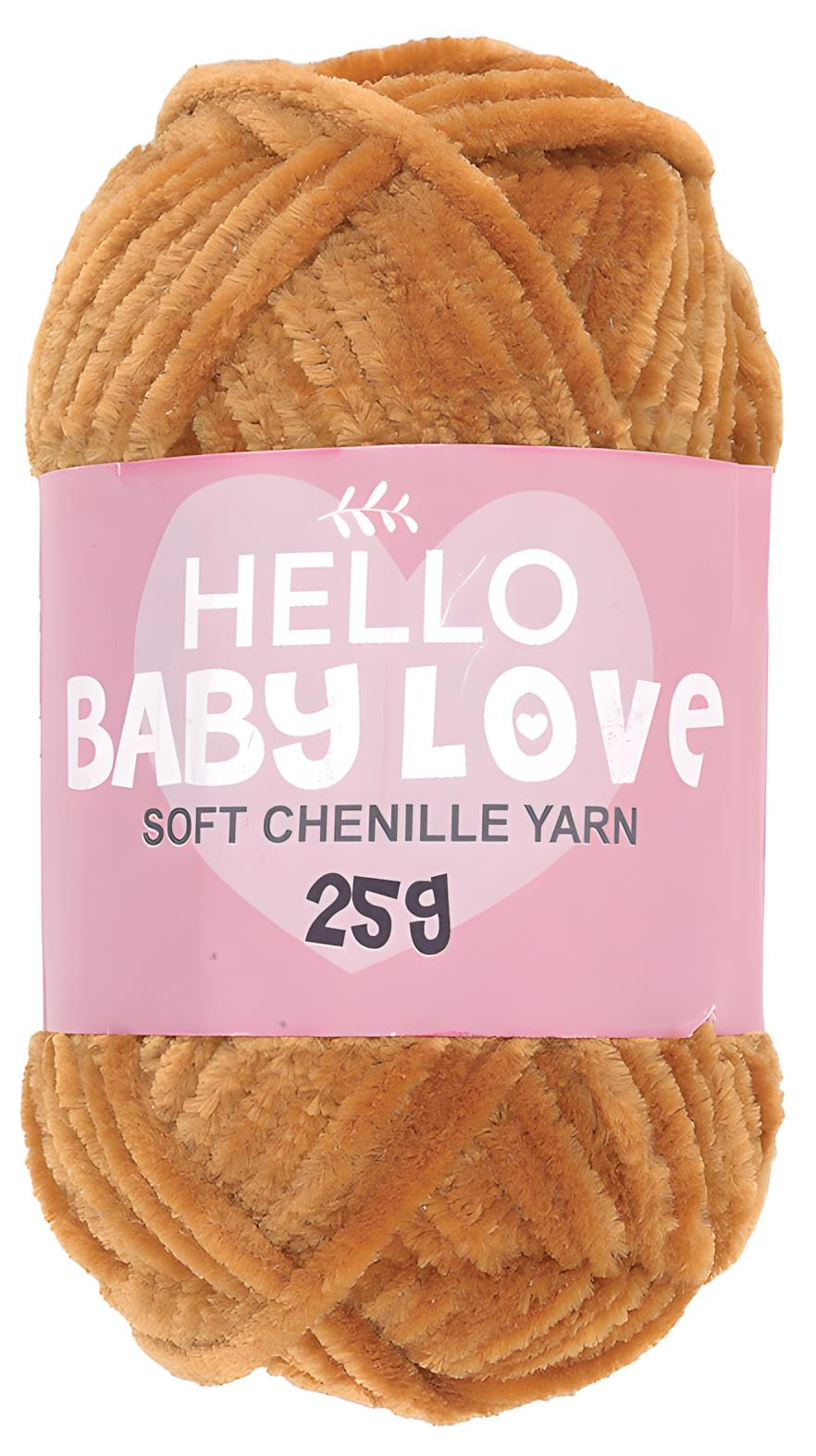 Hello Baby Love Şönil Kadife Punch İpliği 25 gr 223 Tarçın