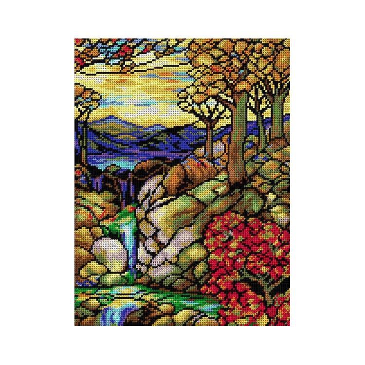 Orchidea Baskılı Goblen Sonbahar Manzarası 2192 30*40 cm