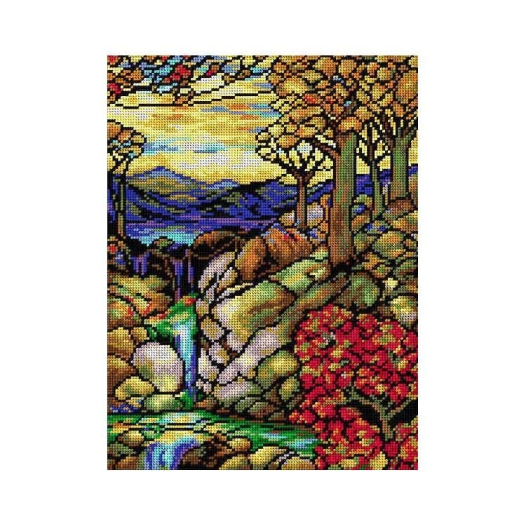 Orchidea Baskılı Goblen Sonbahar Manzarası 2192 30*40 cm