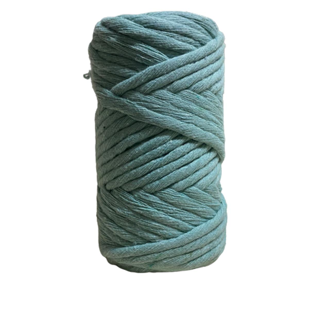 Elegantshop Taranan Taranabilir Makrome İpi Pamuk Cotton Koton 250 gr 06 Su Yeşili