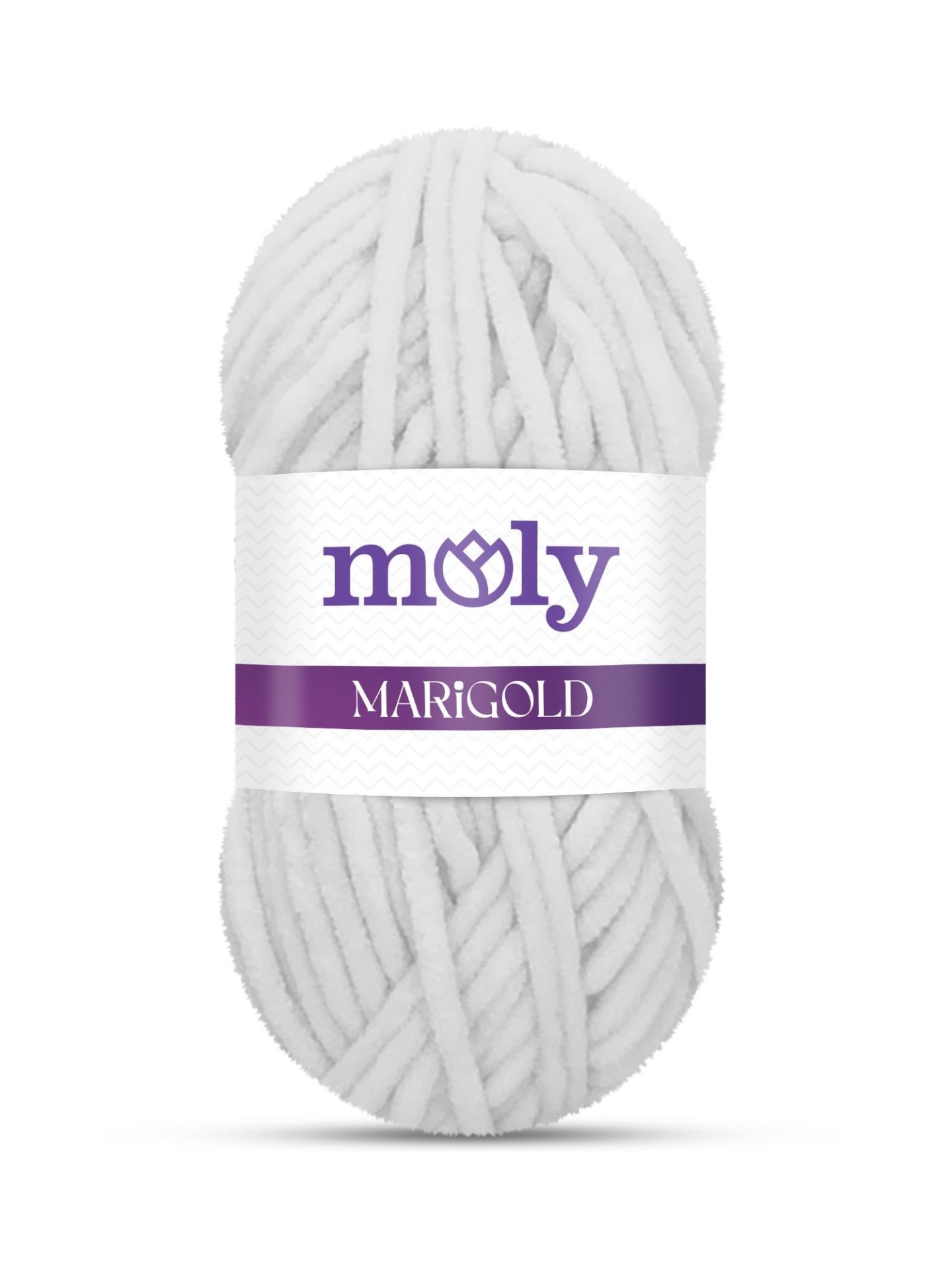 Moly Marigold Kadife El Örgü İpliği 100 gr 041 Beyaz