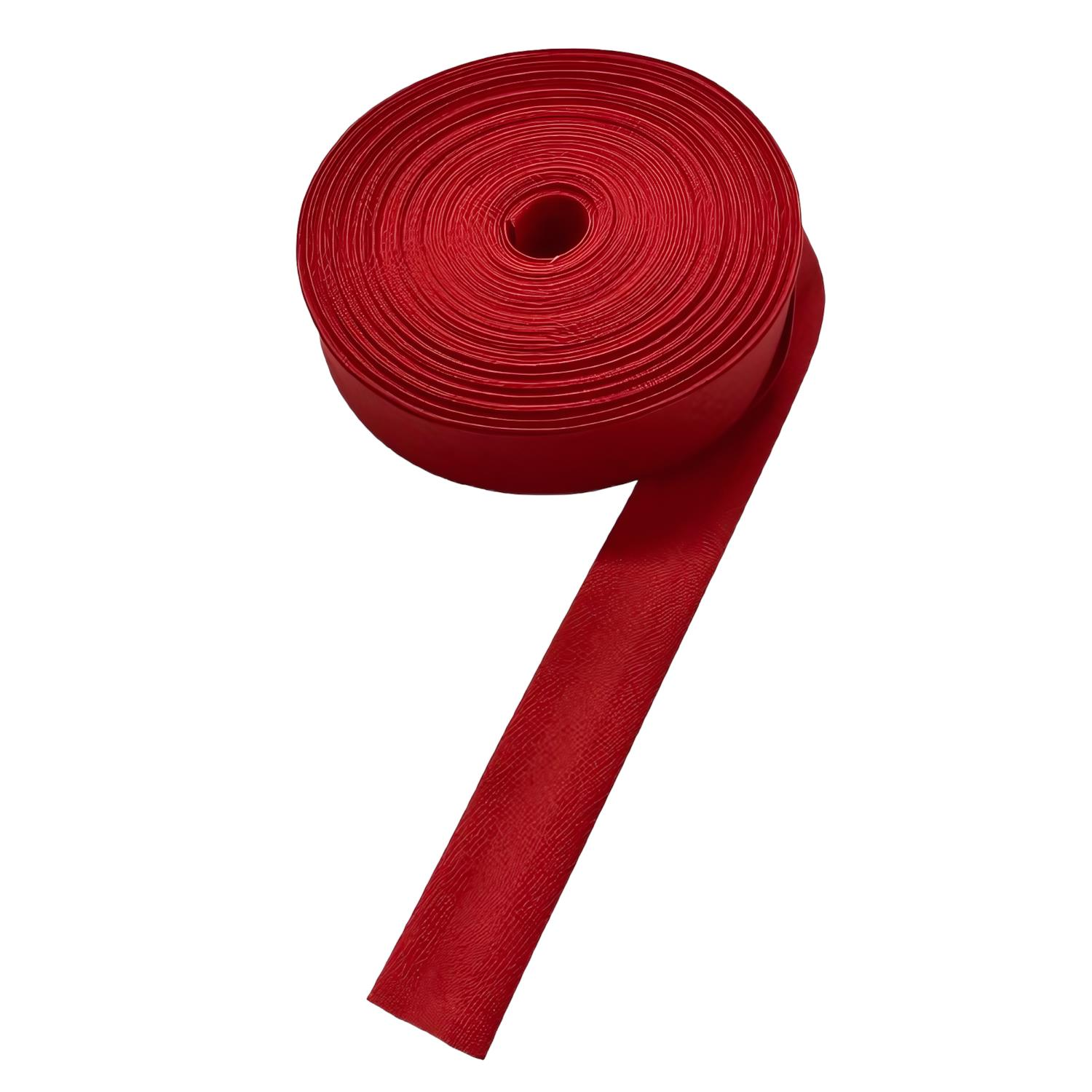 Şık Cotton Koton Katlı Biye 2 cm 25 mt 15 Kırmızı