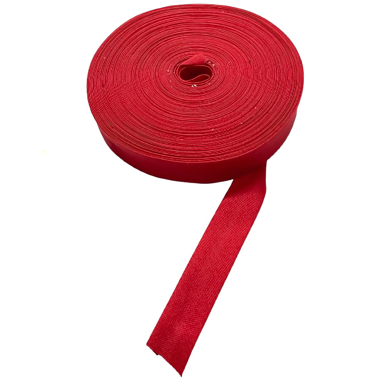 Şık Cotton Koton Katlı Biye 2 cm 25 mt 16 Bayrak Kırmızı