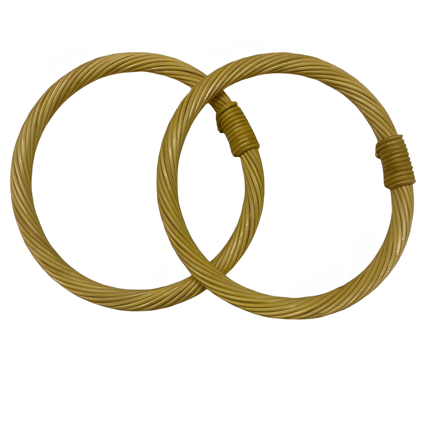 Elegant Bambu Rattan Çanta Sapı O  Model 14 cm K210