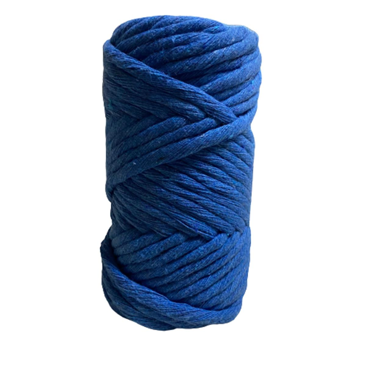 Elegantshop Taranan Taranabilir Makrome İpi Pamuk Cotton Koton 250 gr 12 Mavi