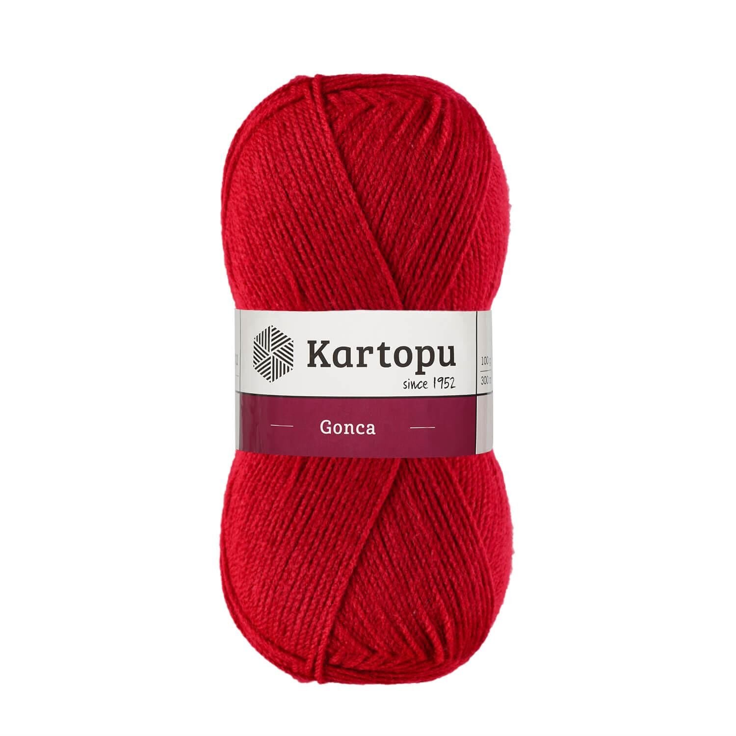 Kartopu Gonca El Örgü İpi 100 gr K132 Koyu Kırmızı