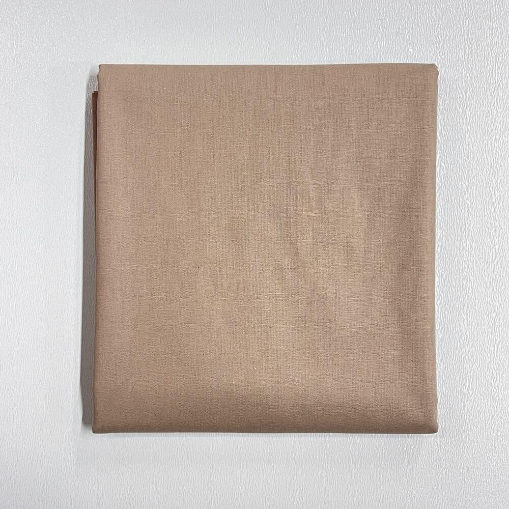 Poplin Pamuk Kumaş Düz Renk A 50x240cm Açık Kahve