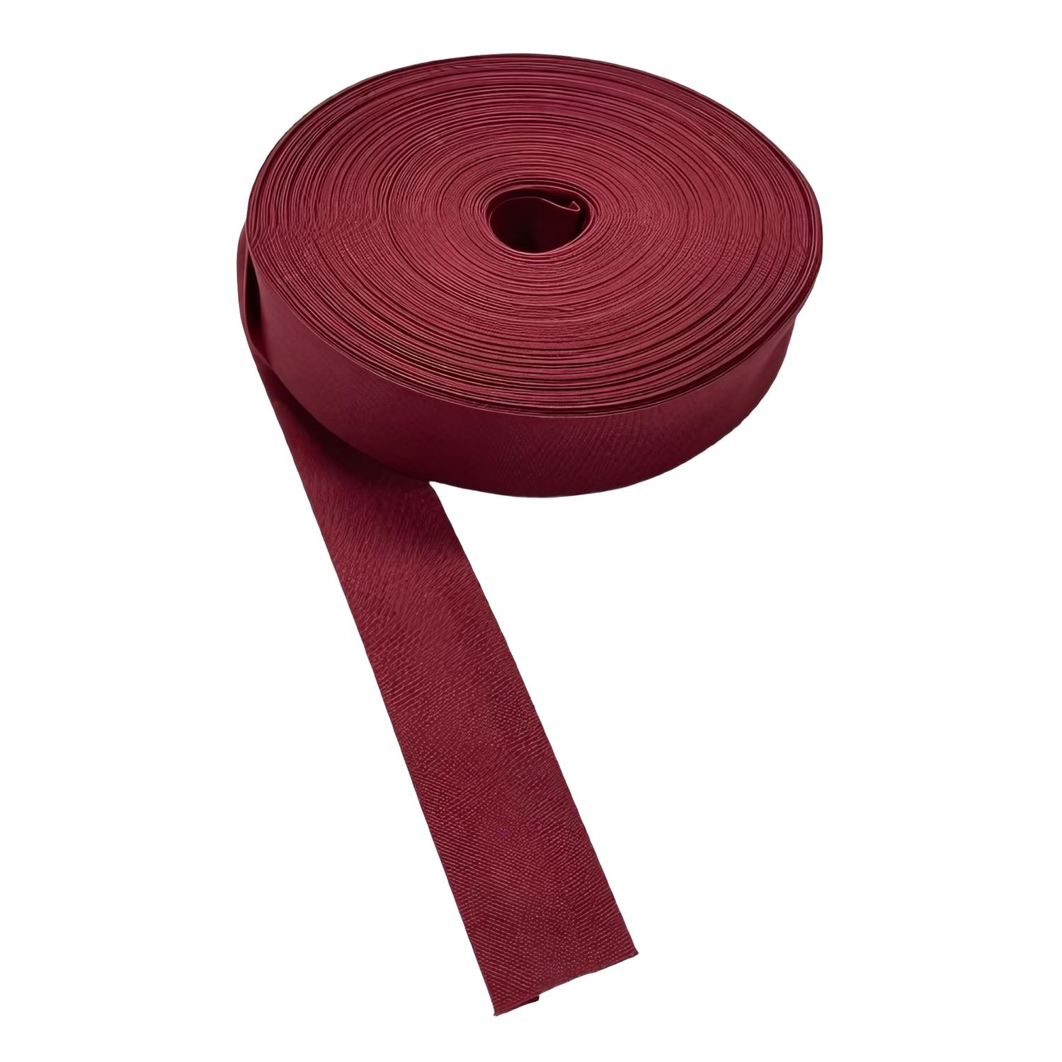 Şık Cotton Koton Katlı Biye 2 cm 25 mt 22 Bordo