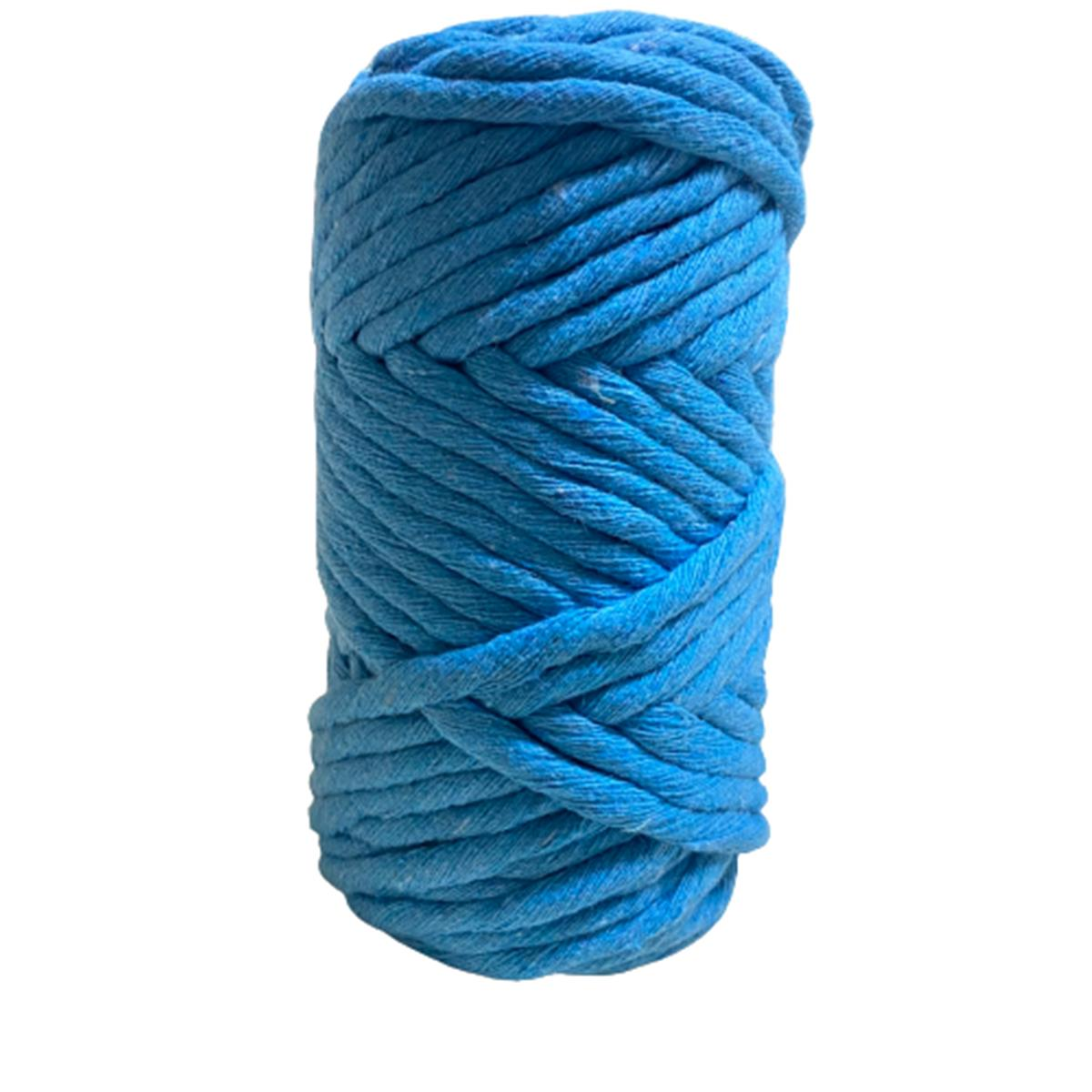 Elegantshop Taranan Taranabilir Makrome İpi Pamuk Cotton Koton 250 gr 16 Turkuaz Mavi