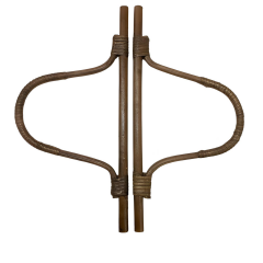Elegant Bambu Çanta Sapı IU  Model 18 cm KU18 05 Açık Hasır