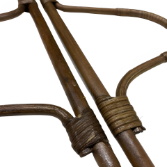 Elegant Bambu Çanta Sapı IU  Model 18 cm KU18 05 Açık Hasır