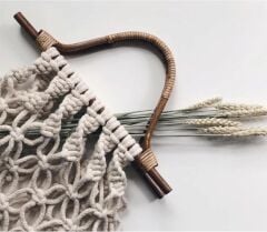 Elegant Bambu Çanta Sapı IU  Model 18 cm KU18