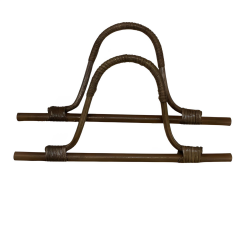 Elegant Bambu Çanta Sapı IU  Model 18 cm KU18 05 Açık Hasır