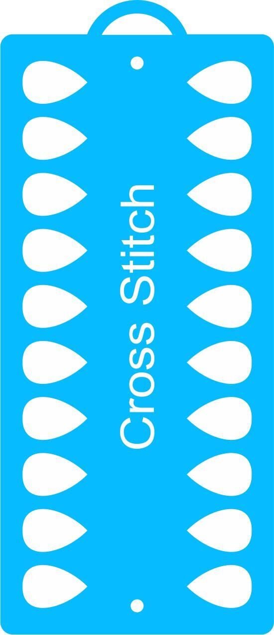 Cross Stitch Muline İplik Sarım Kartelası 1nksy01 Mavi