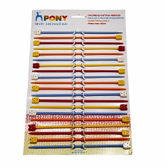 Pony Karışık Renkli Şiş 18 cm 61682