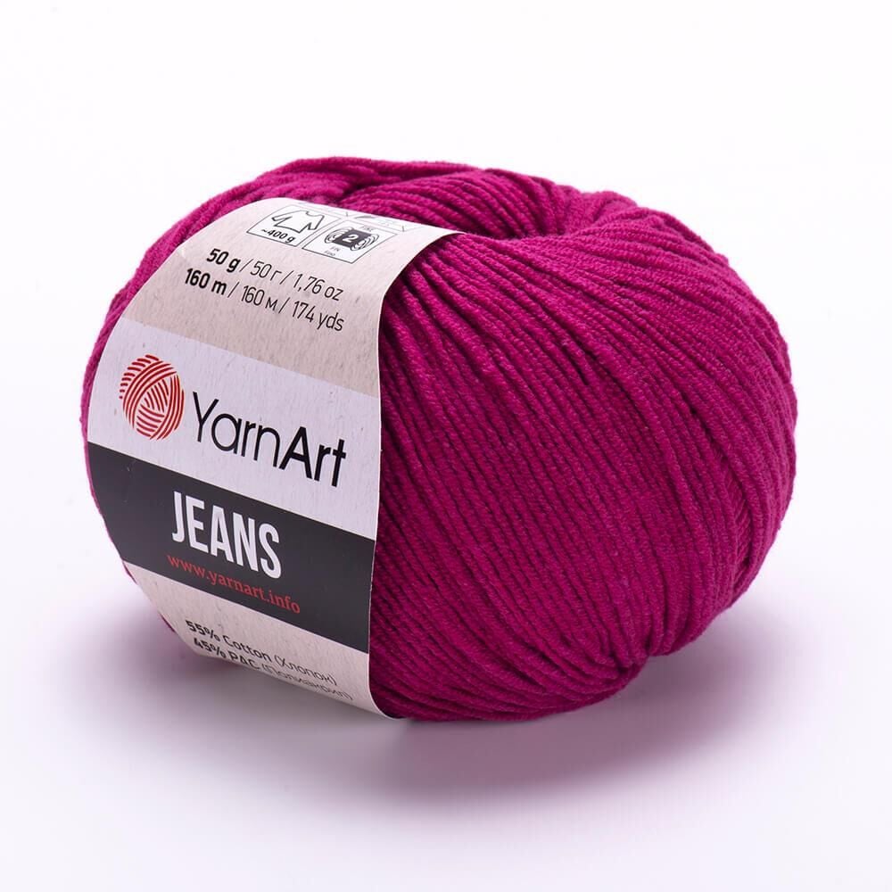 YarnArt Jeans 50gr Pamuk Cotton Amigurumi El Örgü İpi İpliği Yünü 91 Fuşya