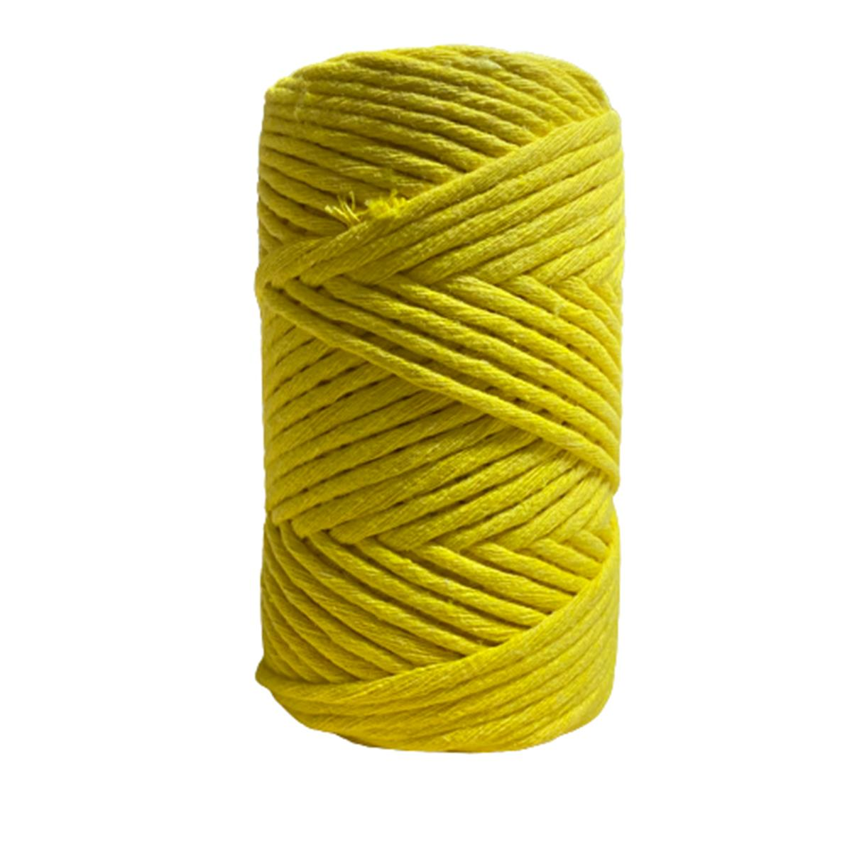 Elegantshop Taranan Taranabilir Makrome İpi Pamuk Cotton Koton 250 gr 27 Sarı