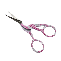 XINYI Nakış Dikiş Makası Leylek Desenli Baskılı mk-lm-101224 Beyaz - Mavi